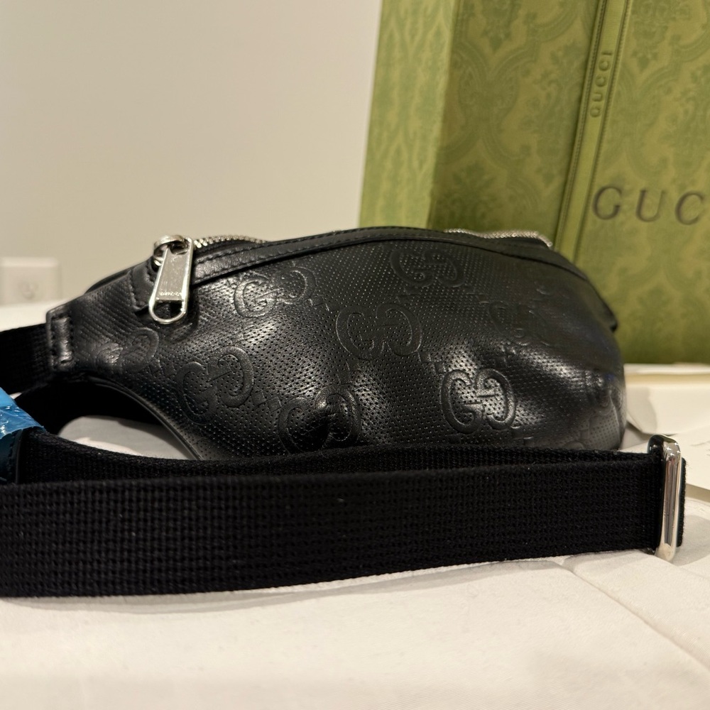 Gucci Black Leather Belt Bag